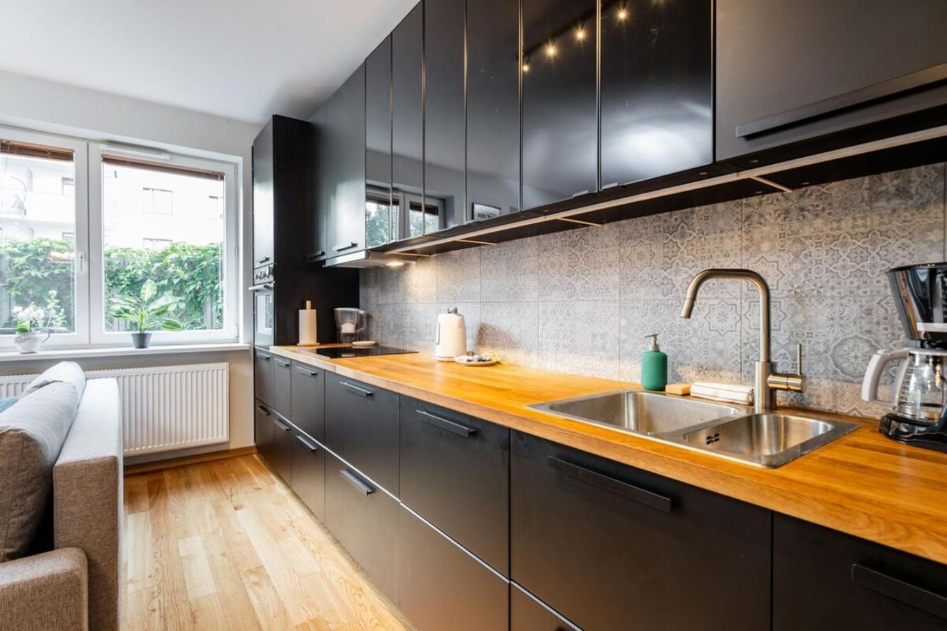 Modern 70M Apartment With Private Garden Metro Варшава Екстер'єр фото